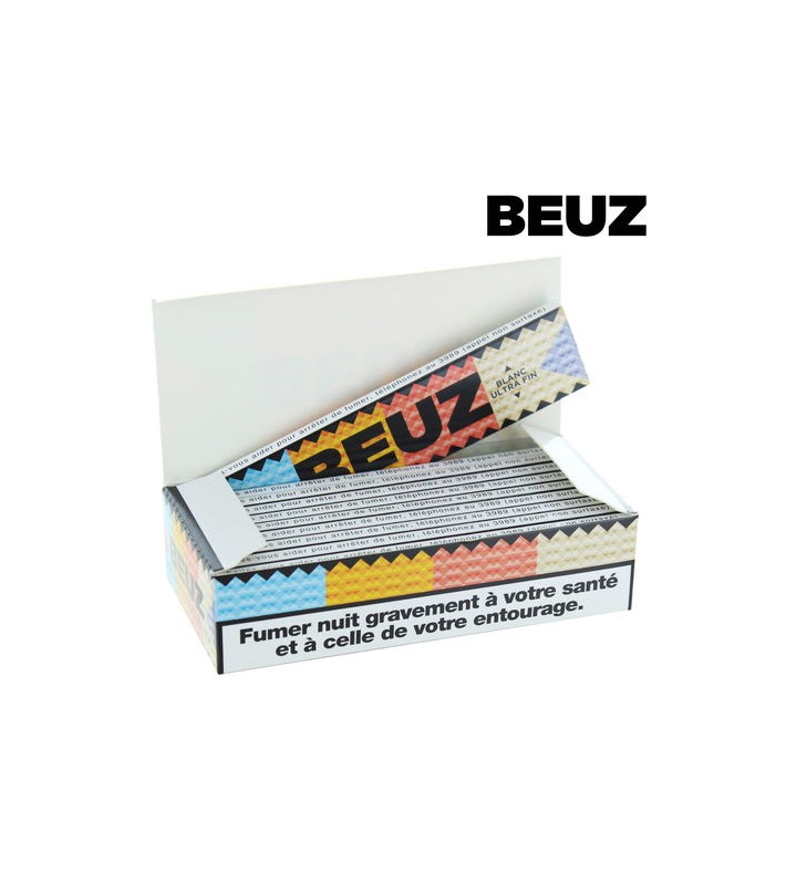 BEUZ - Boite de 10 carnets de feuilles SLIM blanches