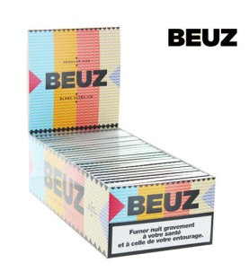 BEUZ - Boite de 25 carnets de feuilles regular blanches