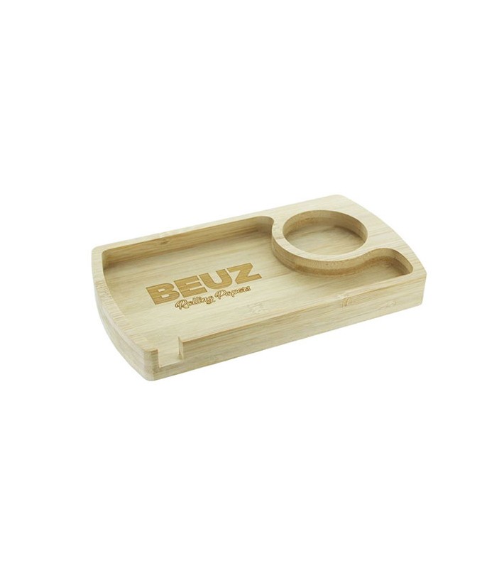 Plateau de roulage Beuz en bois de bambou 23 x 13 x 2,5cm