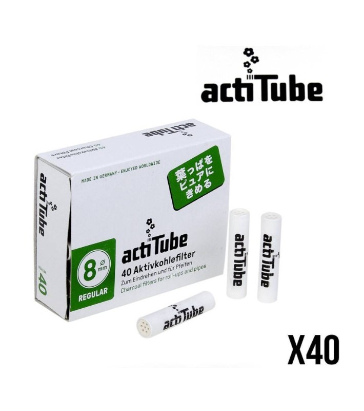 Filtre actiTube 8 mm  REGULAR boîte de 40