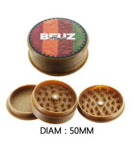 BEUZ - Moulin Hemp 50 mm en 3 parties avec réservoir / en chanvre